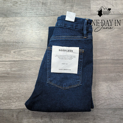 Good American Good Legs High Rise Skinny Jeans Dark Sculpting NWT Size 8 (29)