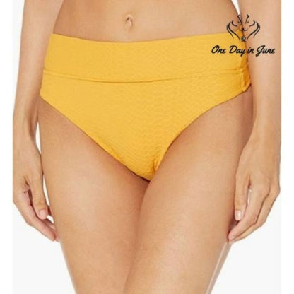 Seafolly Women's Hi Rise Pant Bikini Bottom Swimsuit Size 2