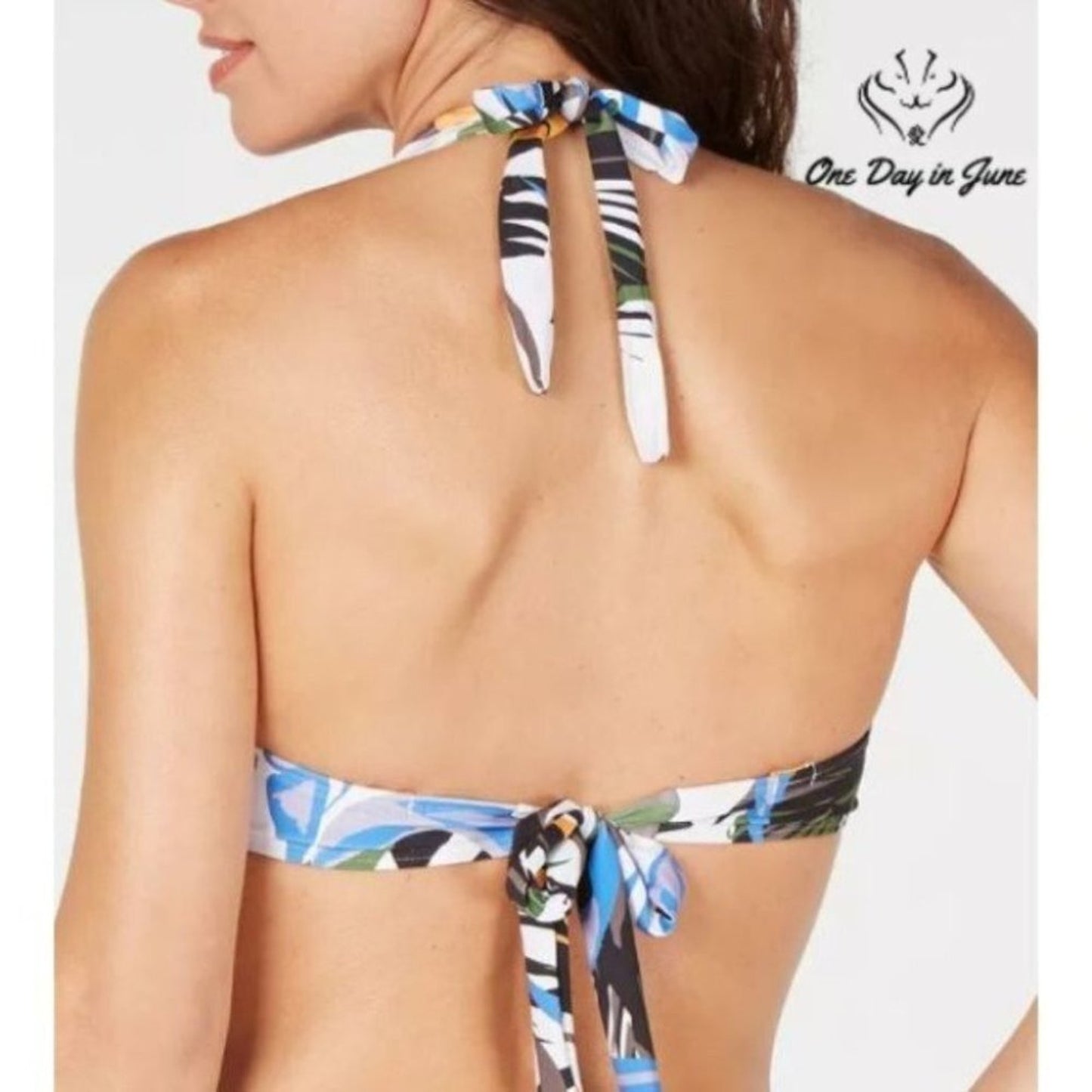 Calvin Klein Printed Underwire Bikini Top Size S