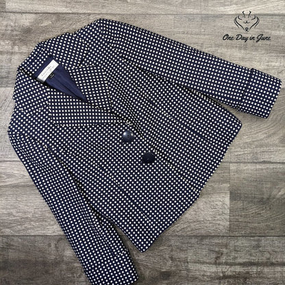 Tahari Polka Dot 2 Button Blazer Size 4