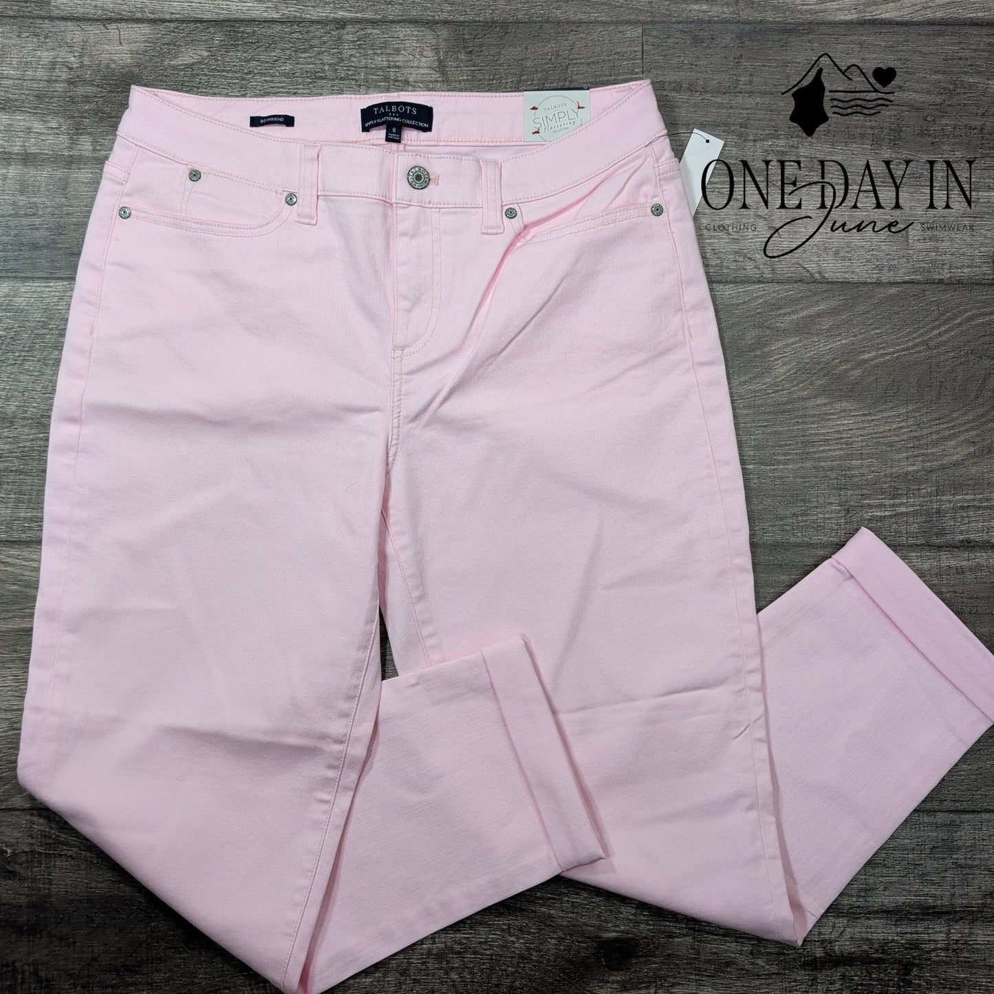 Talbots Simply Flattering Boyfriend Jeans Size 8