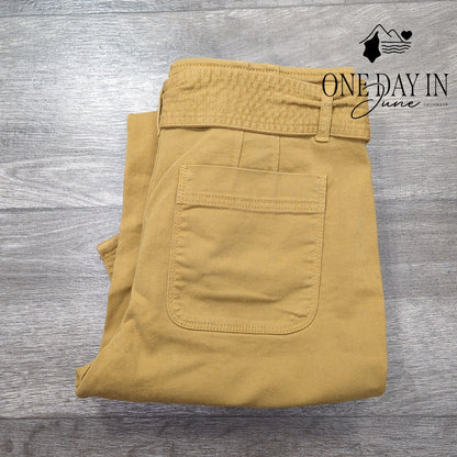 Loft Petite Belted Capri Jeans Size 2P