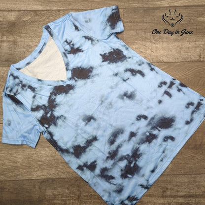 Amzbrly V Neck Tie Dye Tee Size S