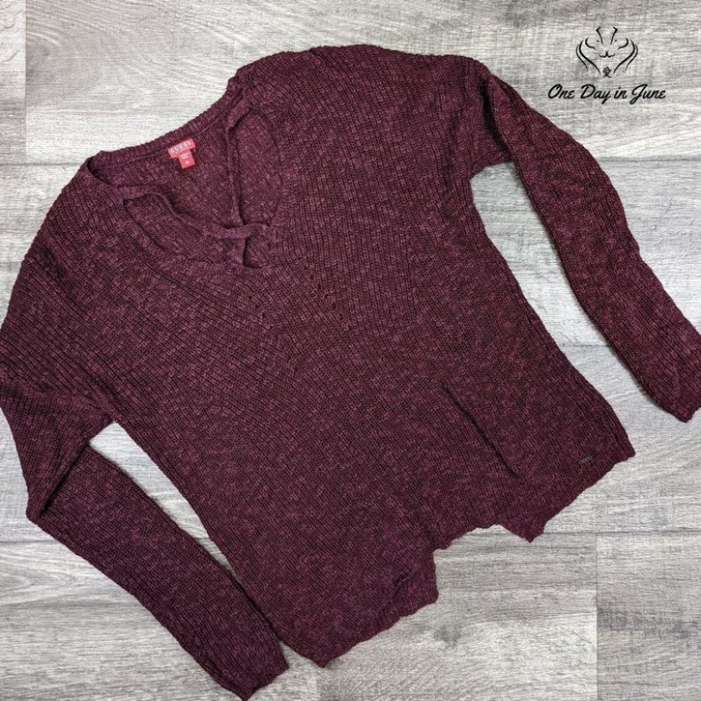 Guess Long Sleeve Knit Sweater Size M