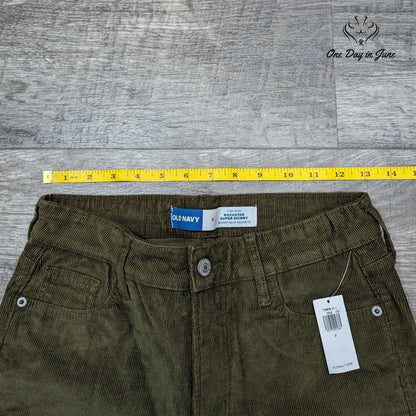 Old Navy Rockstar Super Skinny High Rise Corduroy Pants Size 0