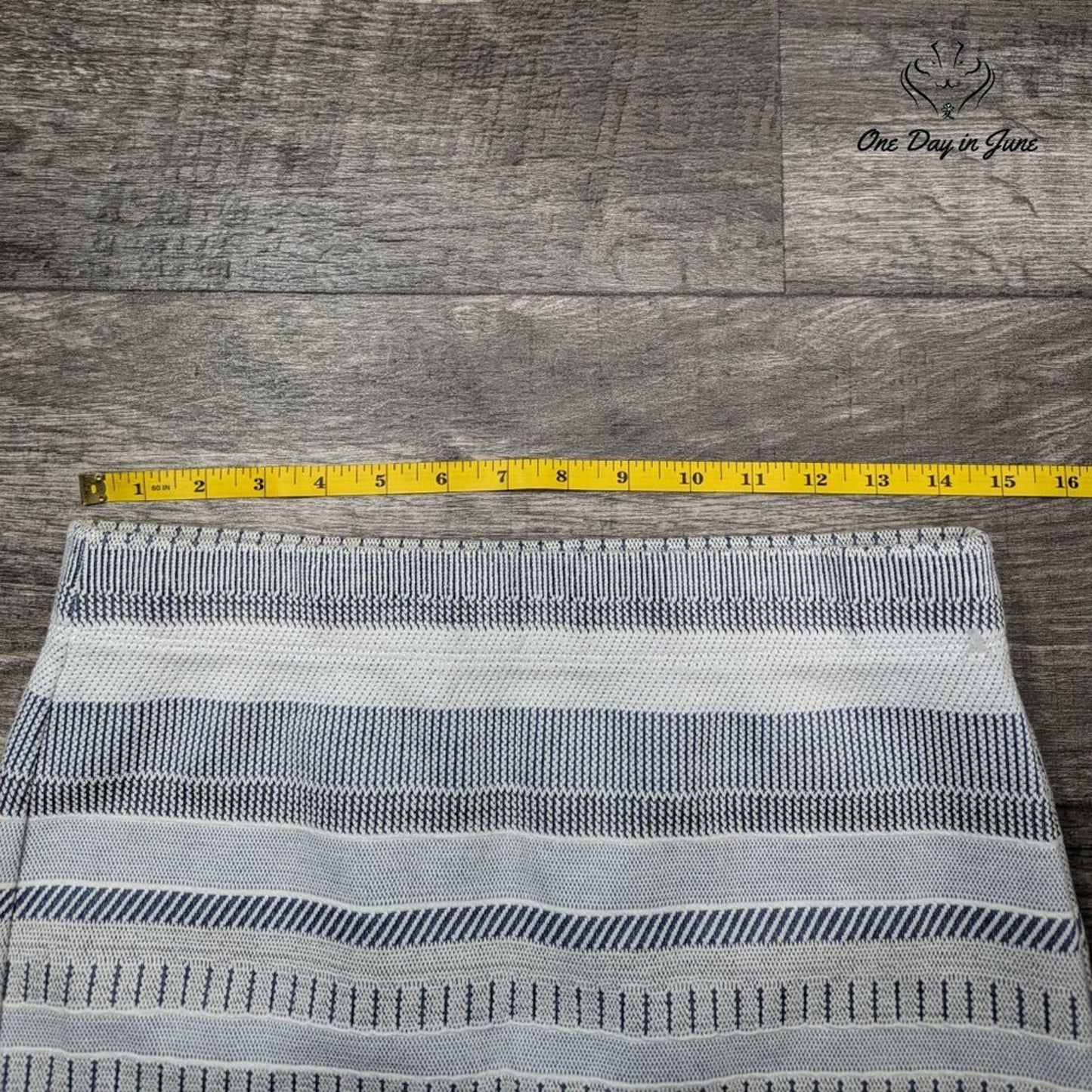 Loft Pull On Striped Pencil Skirt Size S