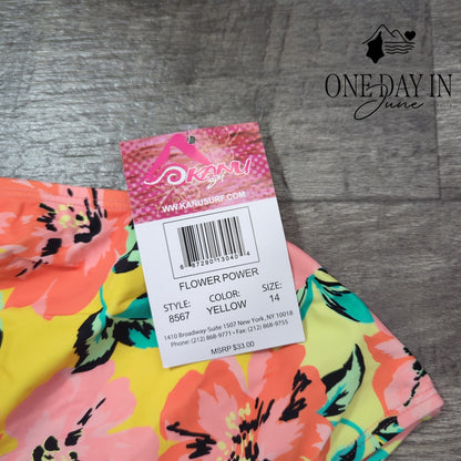 Kanu Surf High Neck Bikini Swimsuit Size 14