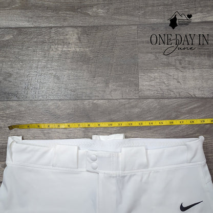 Nike Women's Softball Pants White Double Snap Belt Loops NWT Size XL