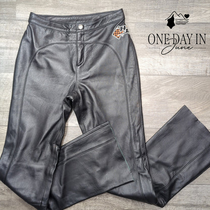 Harley Davidson Genuine Leather Riding Pants Size 6