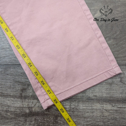 Pilcro Anthropologie Straight Leg Utility Jeans Pink NWT Size 34 (18)