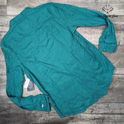 St. John's Bay Oxfored Comfort Flex Button Down Shirt Size M