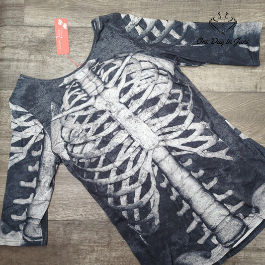 Simply Aster 3/4 Sleeve Tee Shirt Size 1X