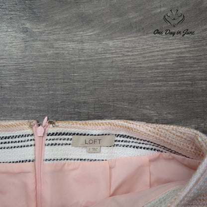 Loft Lined Mini Skirt Size 2