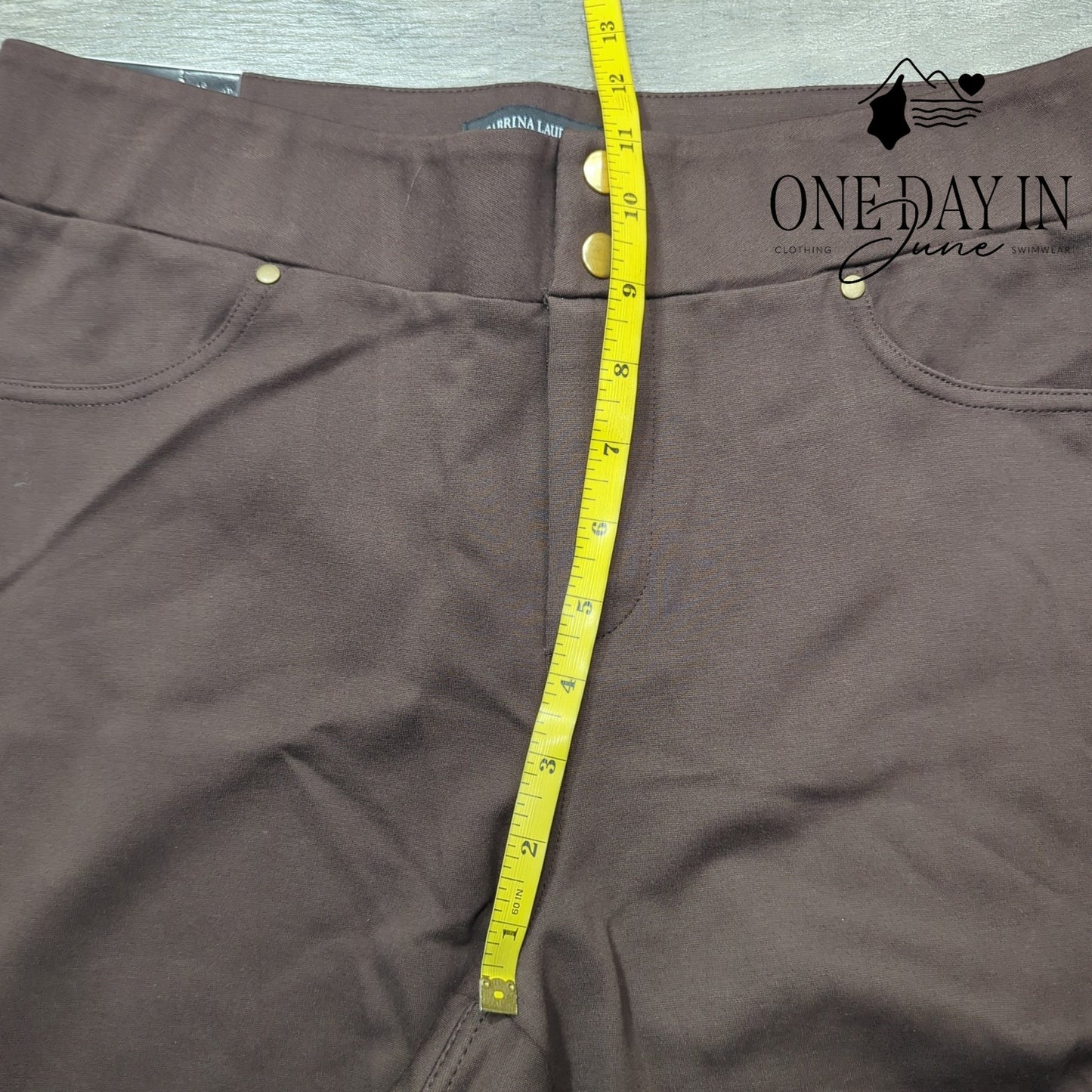 Sabrina Lauren Ultra Soft Stretch Skinny Ankle Pants Size L
