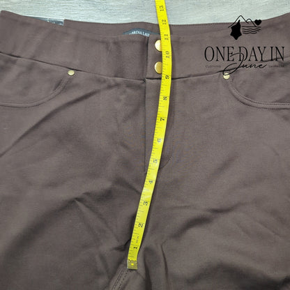 Sabrina Lauren Ultra Soft Stretch Skinny Ankle Pants Size L