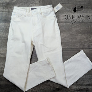 DL1961 Mara Ankle Jeans Oakley White Mid Rise Instasculpt Straight NWT Size 2