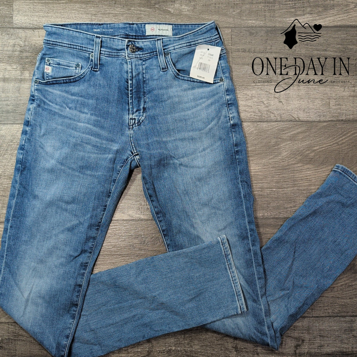 AG Adriano Goldschmied Tellis Modern Slim Jeans Blue Denim NWT Size 29X32