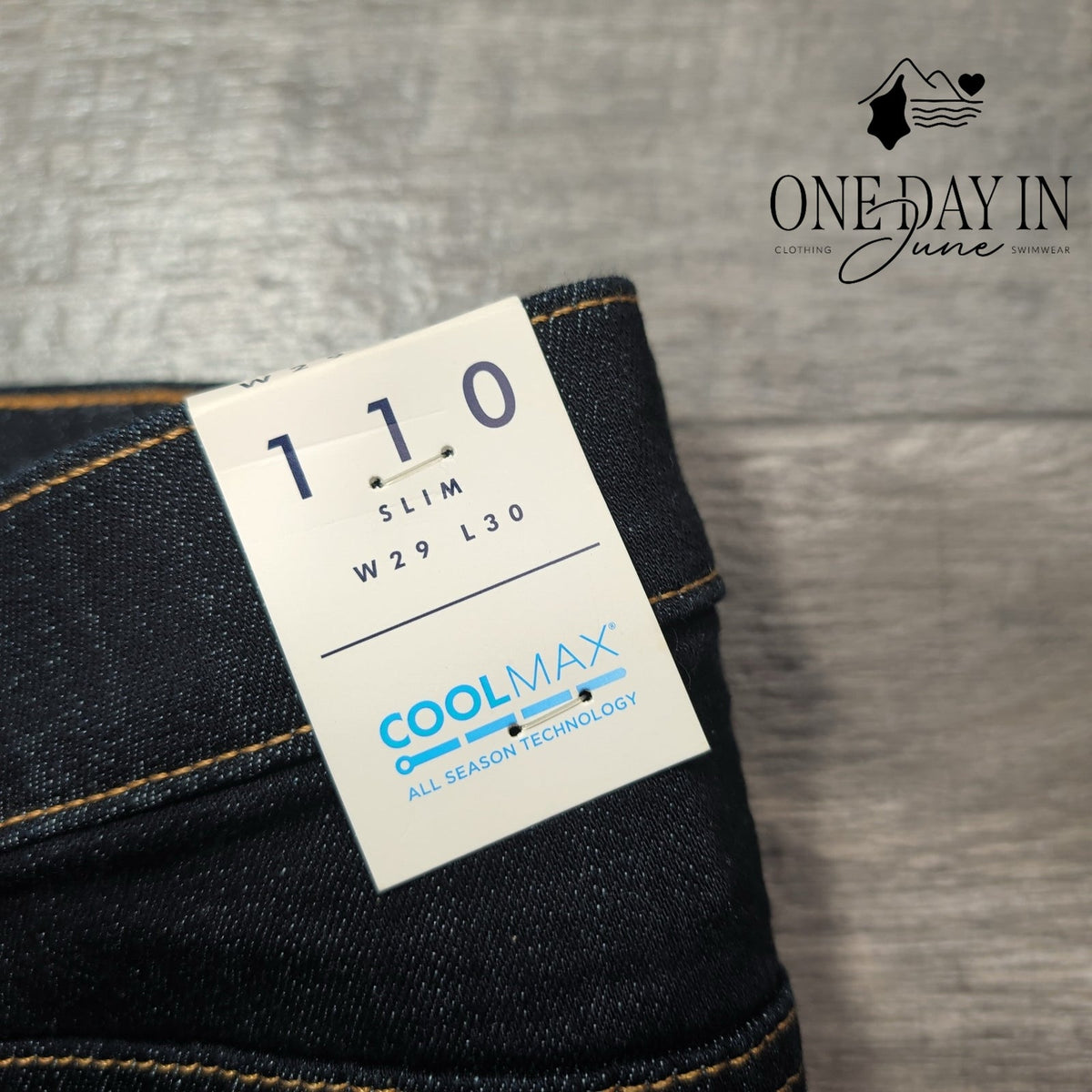 Lucky Brand 110 Slim Jeans Dark Wash Coolmax Stretch Denim NWT Size 8 (29)