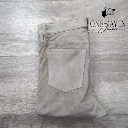 AG Adriano Goldschmied Faux Suede The Legging Ankle Jeans Size 27 (4)