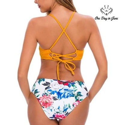 Tempotrek Floral Bikini Swimsuit Size S