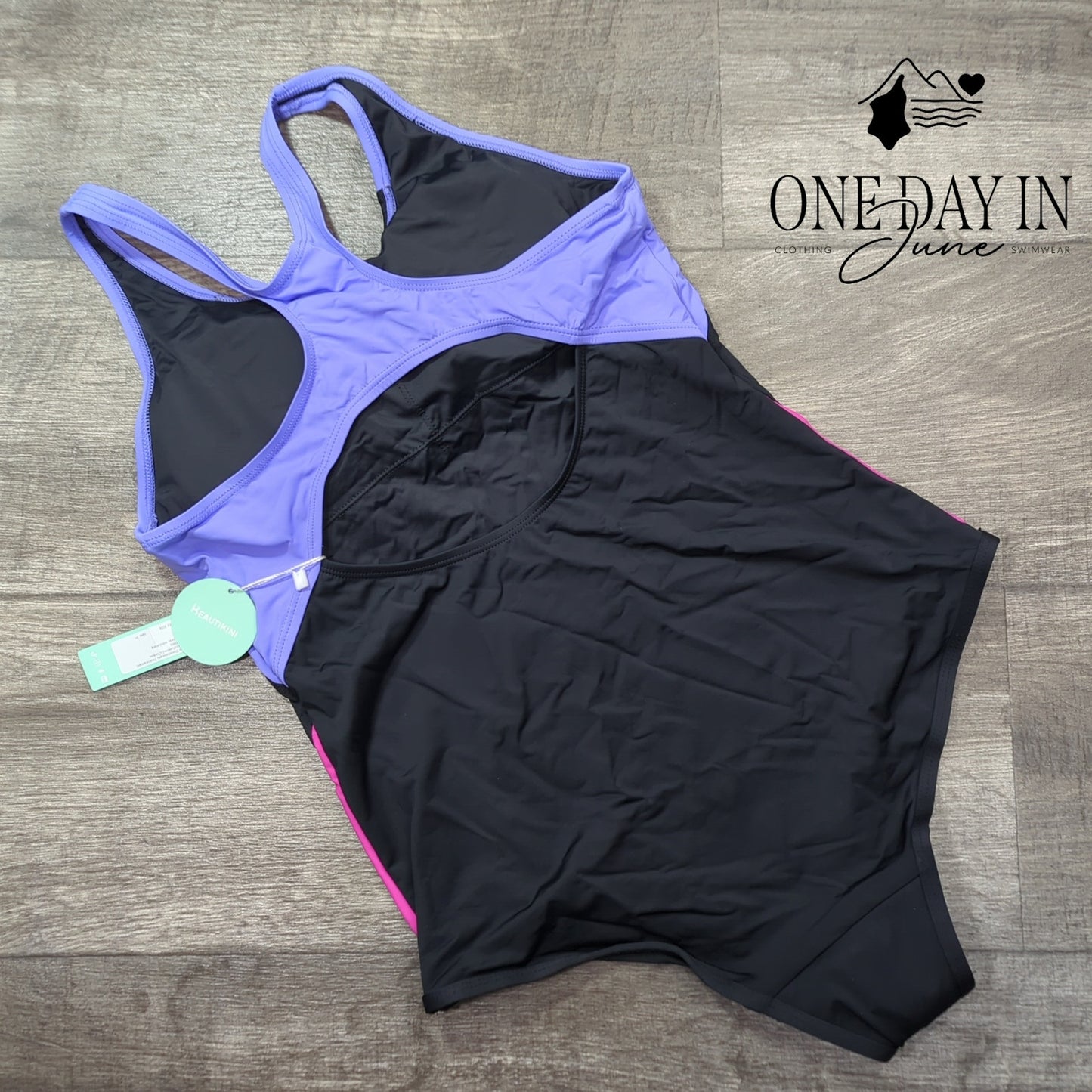 Beautikini Sport Training One Piece Swimsuit Size L