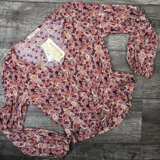 Rewind Floral Long Sleeve Blouse Size L