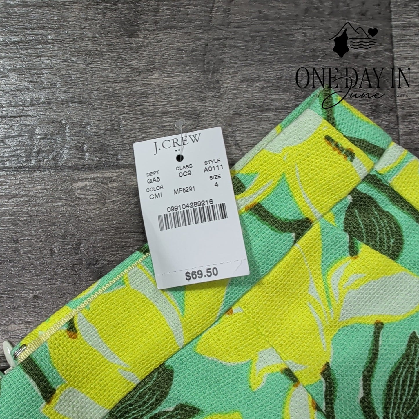 J.Crew Floral Mini Skirt Size 4