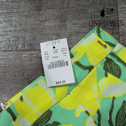 J.Crew Floral Mini Skirt Size 4