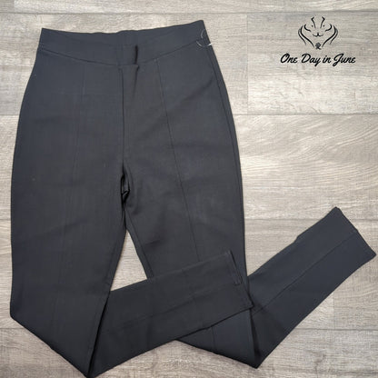 Nordstrom High Waist Skinny Ankle Ponte Pants Black Pull On Size S