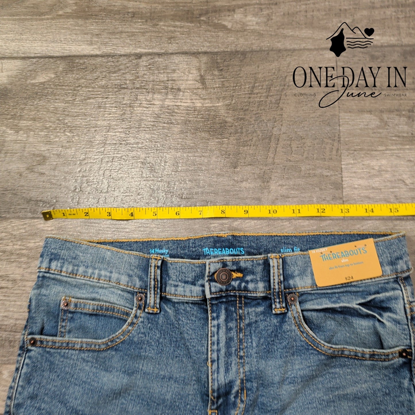 There Abouts Husky Slim Fit Straight Jeans Size 14 Husky
