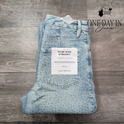 Good American Good Icon High Rise Straight Jeans Size 4 (27)