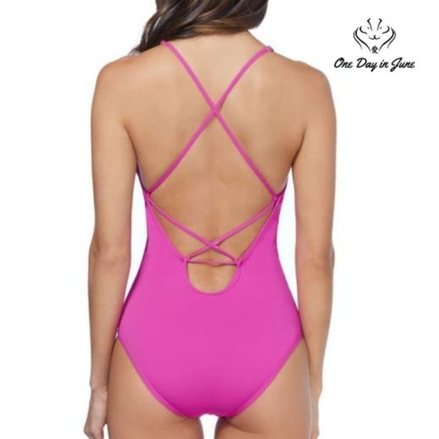 Ambrielle Embroidered One Piece Size XL