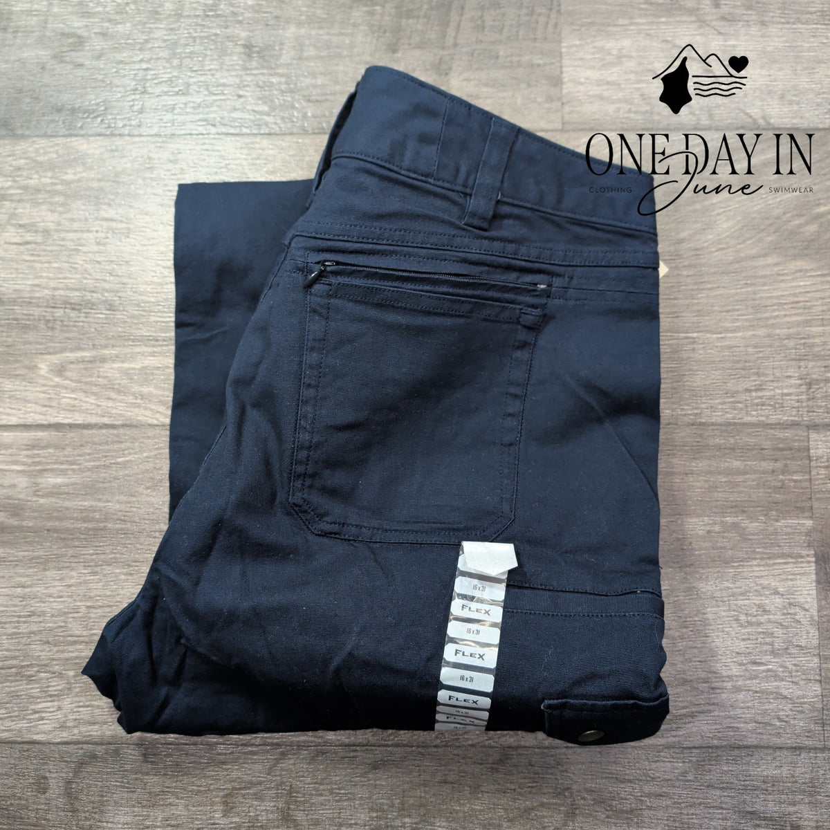 Duluth Trading DuluthFlex Fire Hose Cargo Work Pants Navy NWT Size 16