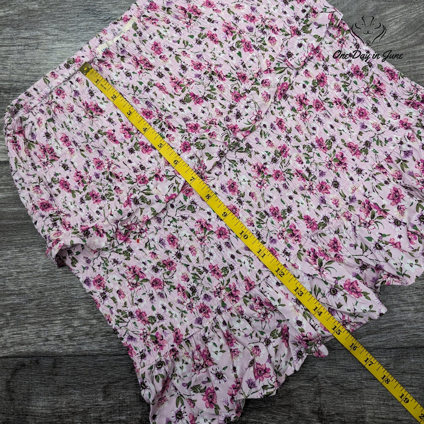 La Mamba Smocked Mini Skirt Size S