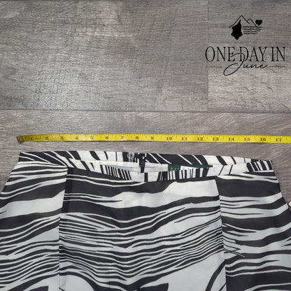 harve' benard Zebra Layered Maxi Skirt Size 12