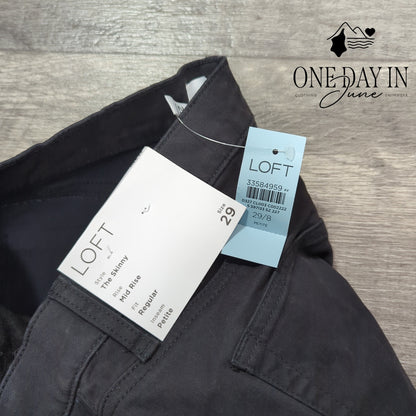 Loft Petite The Skinny Mid Rise Jeans Size 29 (8P)