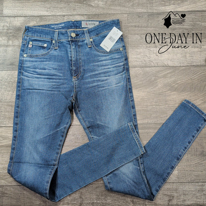 AG Adriano Goldschmied Farrah Skinny Jeans High Rise Blue Denim NWT Size 4 (27)