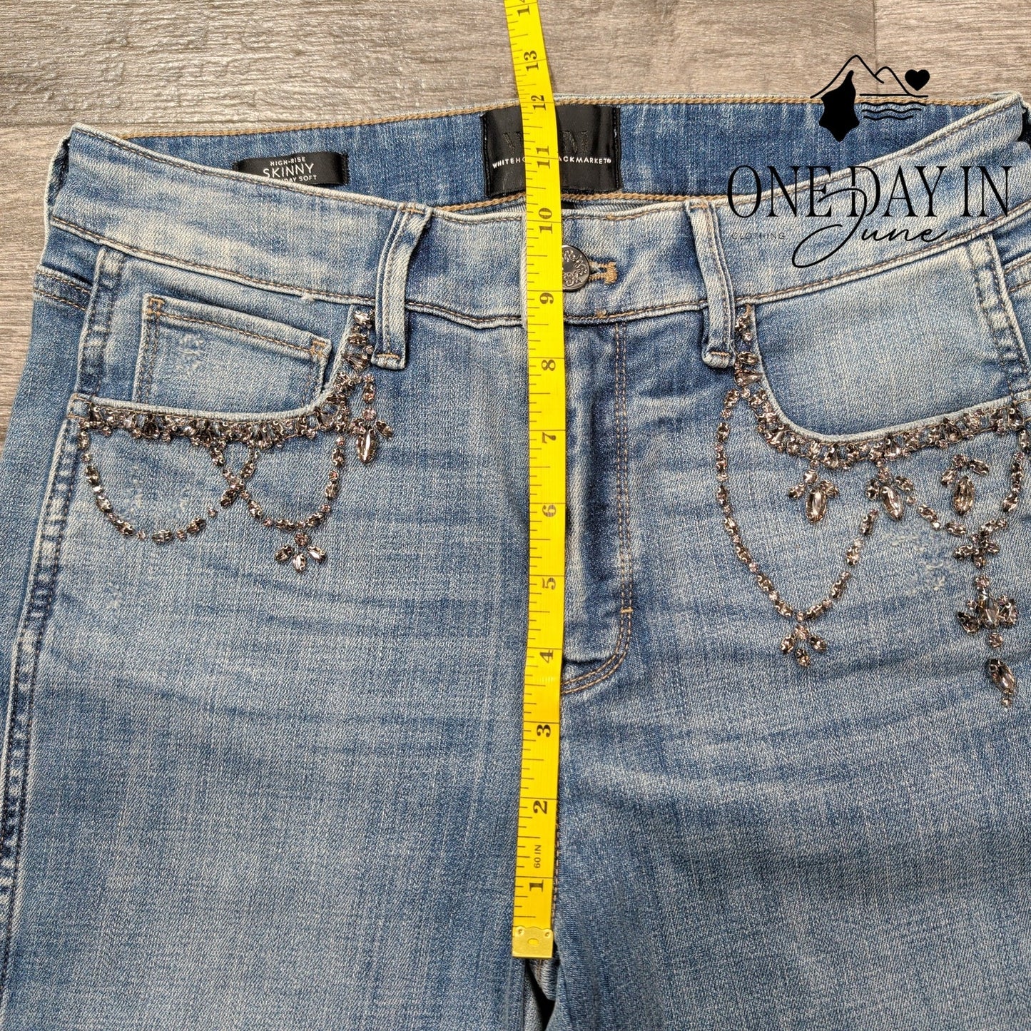 White House Black Market Skinny High Rise Jeans Size 4