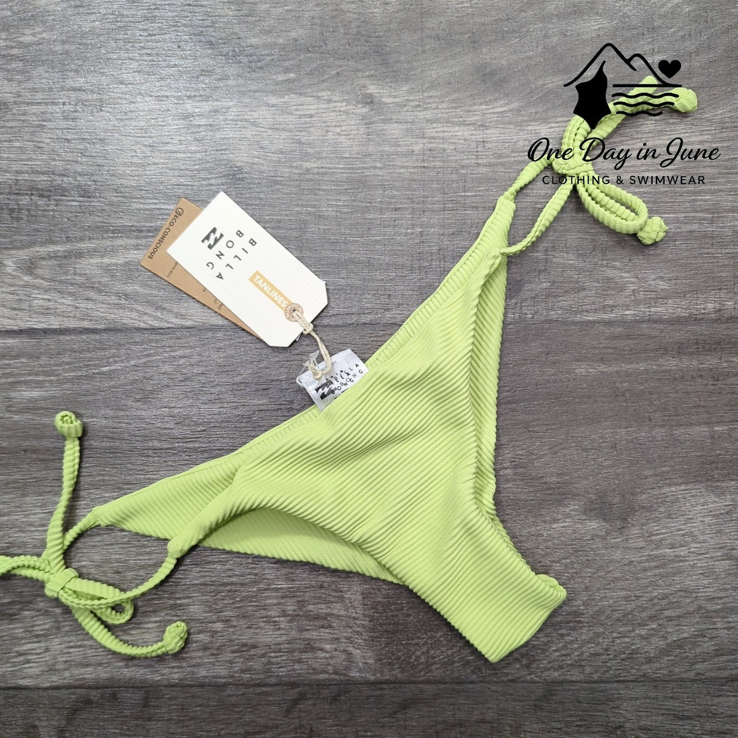 Billabong Tanlines Tanga Bikini Bottom Size M