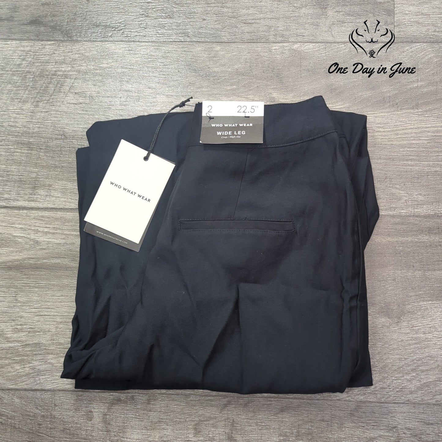 Who What Wear High Rise Wide Leg Crop Pants Size 2