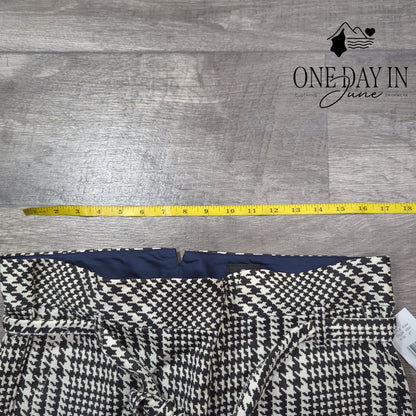AG Adriano Goldschmied Houndstooth Print Lettuce Edhge Belted Pants Size 27 (4)