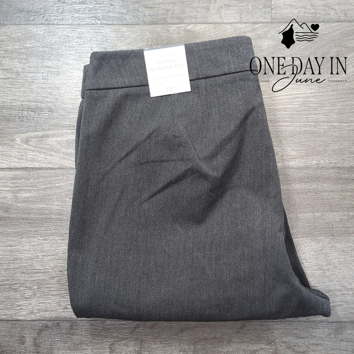 Talbots Refined Bi-Stretch Straight Leg Dress Pants Gray NWT Size 14P