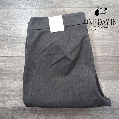 Talbots Refined Bi-Stretch Straight Leg Dress Pants Gray NWT Size 14P