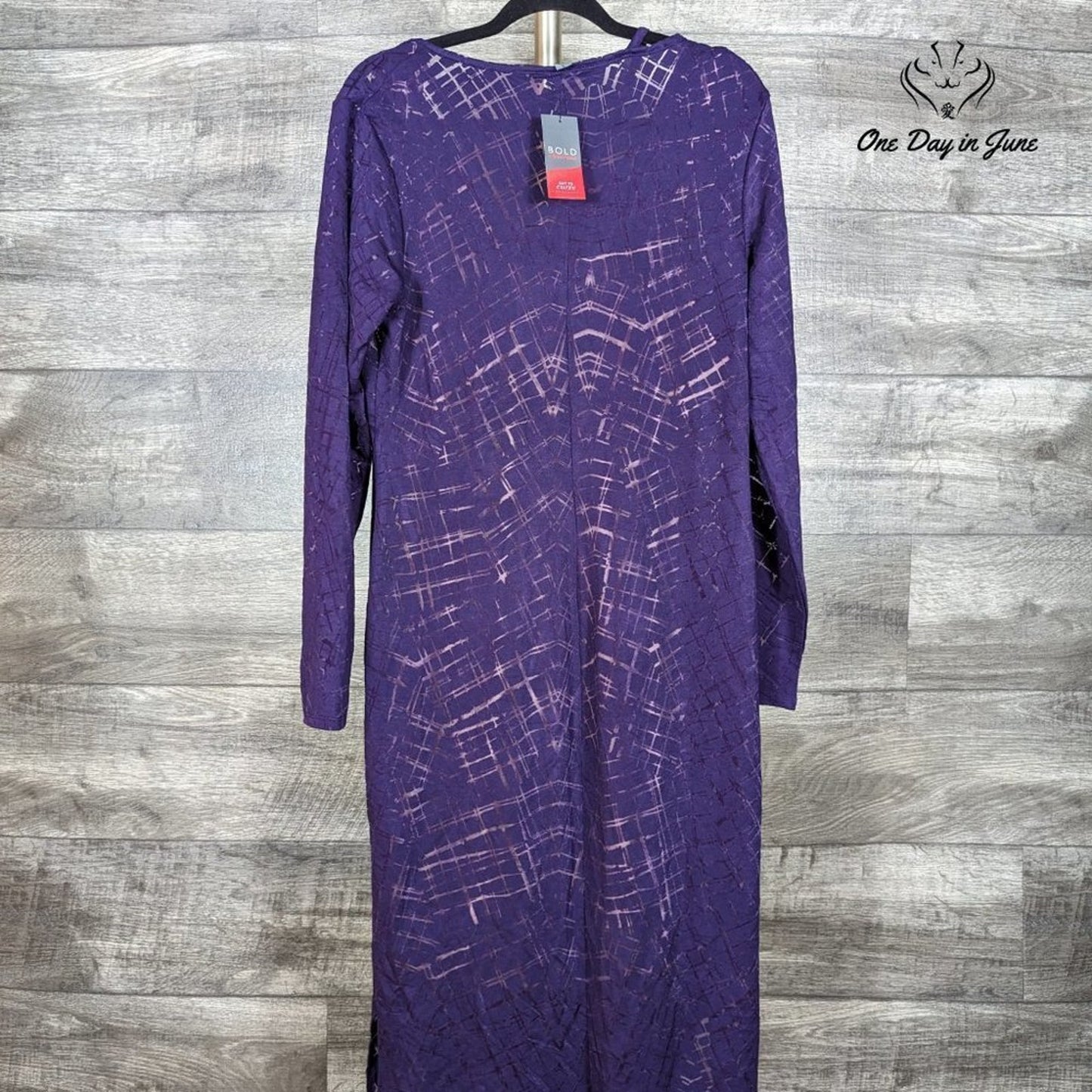 Bold Elements Long Sleeve Sheer Layered Bodycon Dress Size XL