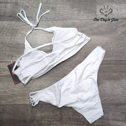 Shekini Cut Out Strappy Bikini Swimsuit Size XL