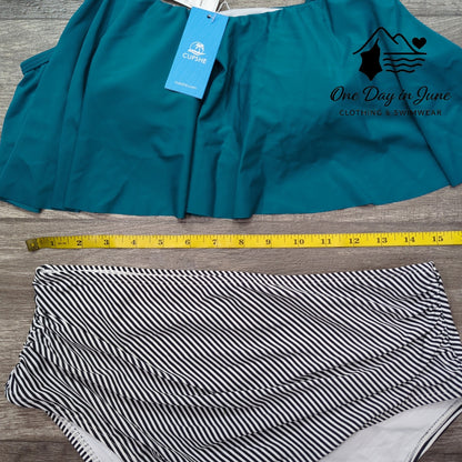 Cupshe High Waist Flounce Bikini Swimsuit Size L