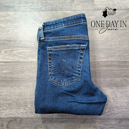 AG Adriano Goldschmied The Legging Ankle Super Skinny Jeans Blue NWT $215 Size 4