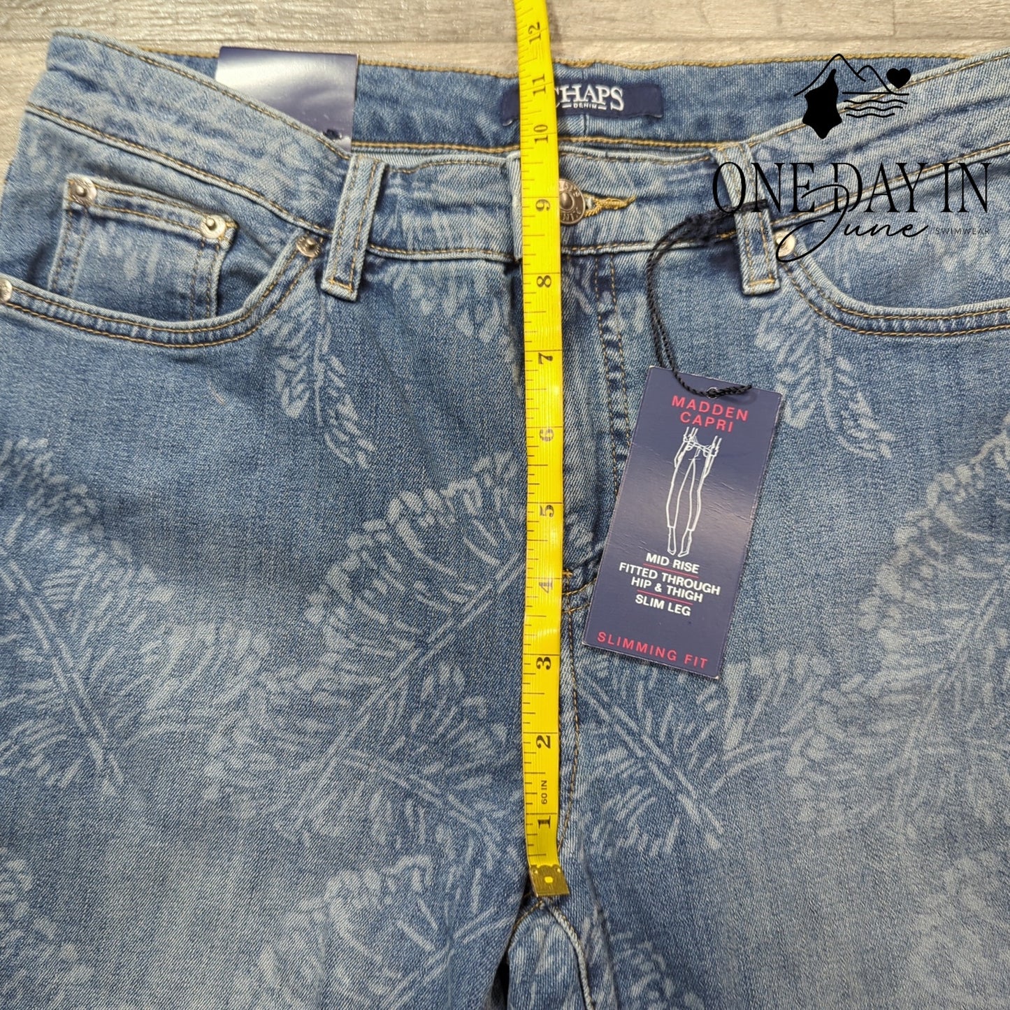 Chaps Madden Slimming Fit Capri Jeans Size 8