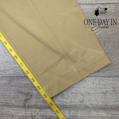 Banana Republic High Waisted Belted Crop Pants Tan Khaki NWT $120 Size 20