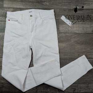 Hudson Blair Straight Leg Jeans Women's White Stretch Denim NWT Size 10 (30)